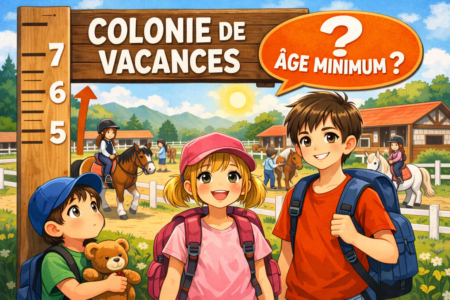 Quel âge pour aller en colonie de vacances ?